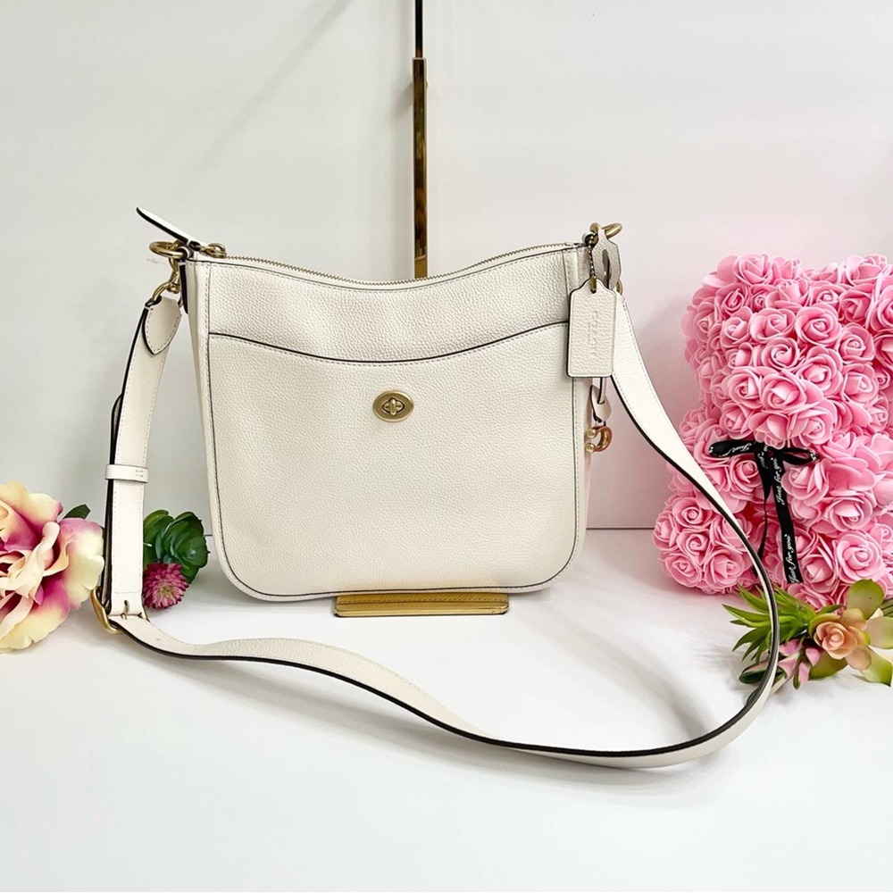 NEW COACH Chaise Crossbody Bag in Chalk